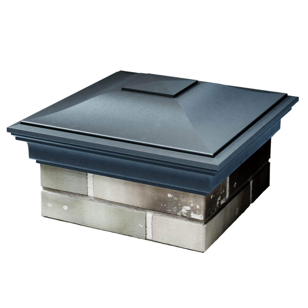 Колпак Zking Монблан Серый на столб 1.5х1.5 кирпича (385х385мм) в Пушкино фото