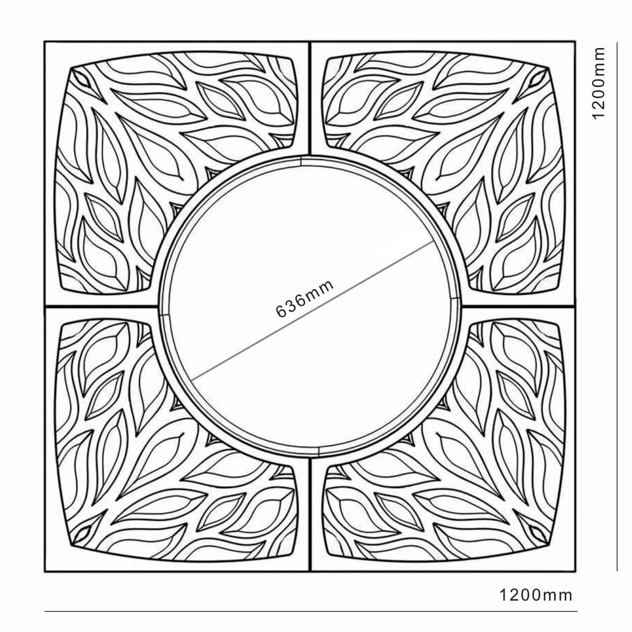 Приствольная решетка для дерева ZKING CRUST 1.2х1.2м Черная в Пушкино фото