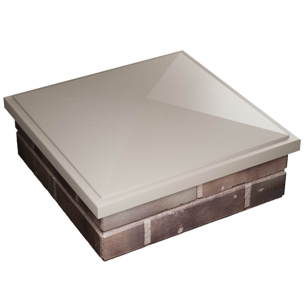 Колпак Zking БонаМоно Бежевый на столб 2х2 кирпича (515х515, 530х530мм) в Пушкино фото