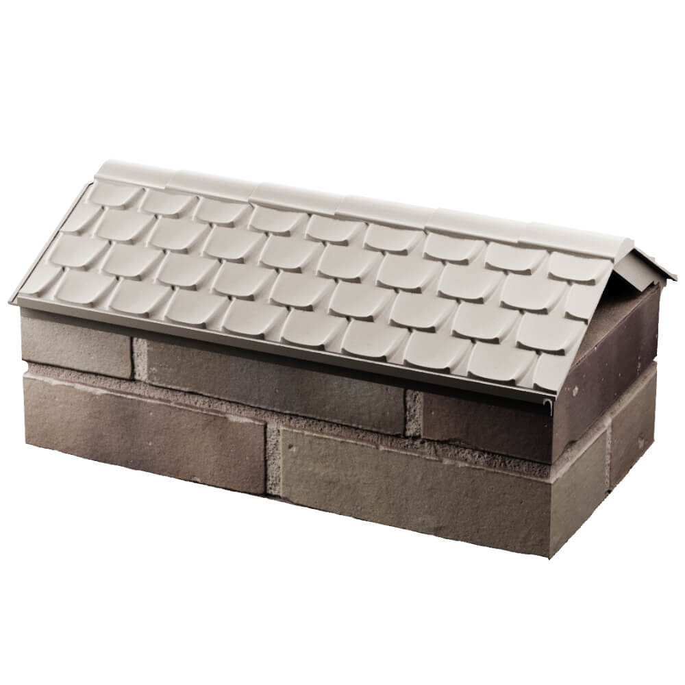 Парапет Zking Эльбрус Бежевый с посадкой на 1 кирпич (255мм) в Пушкино фото