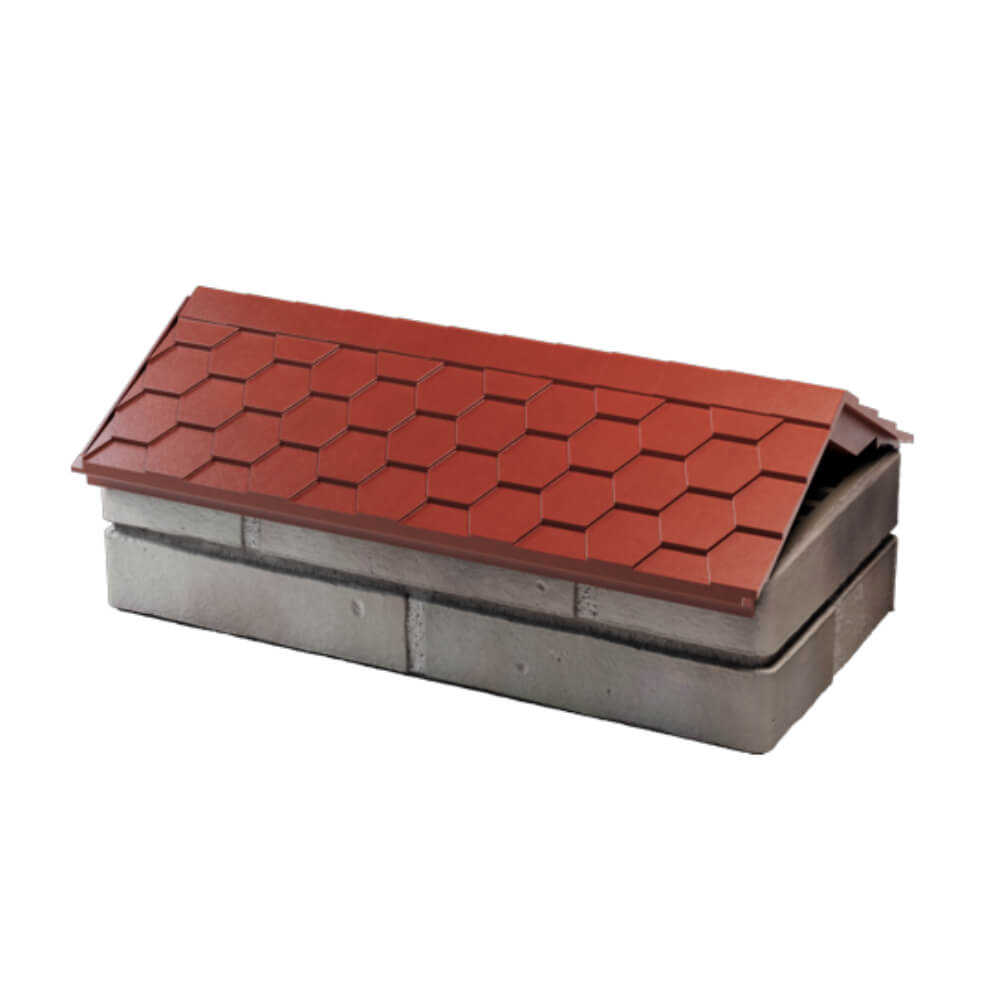 Парапет Zking Эверест Красный с посадкой на 1 кирпич (200/225/255мм) в Пушкино фото