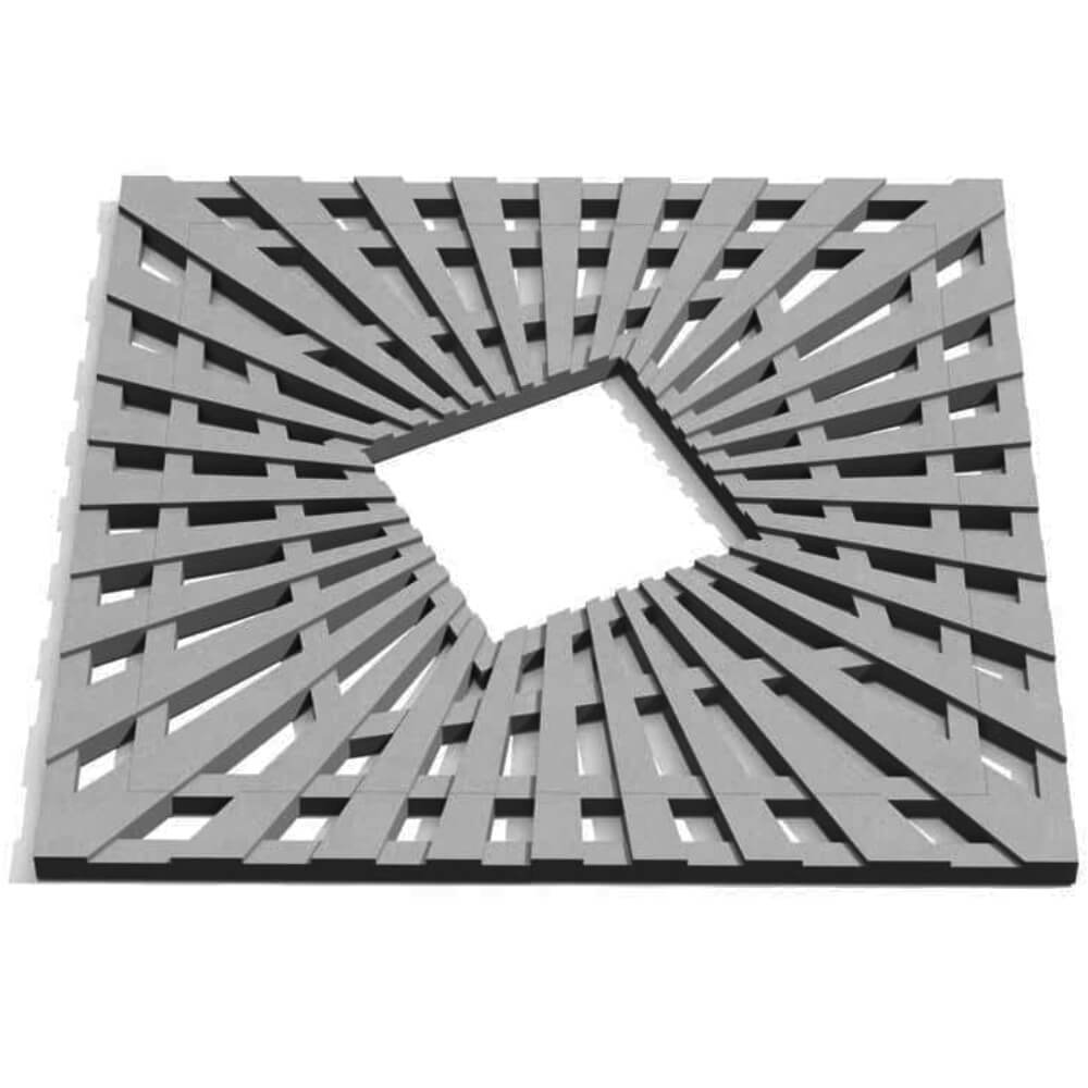 Приствольная решетка для дерева ZKING ATMOSPHERE 1.2х1.2м Серая Пушкино фото