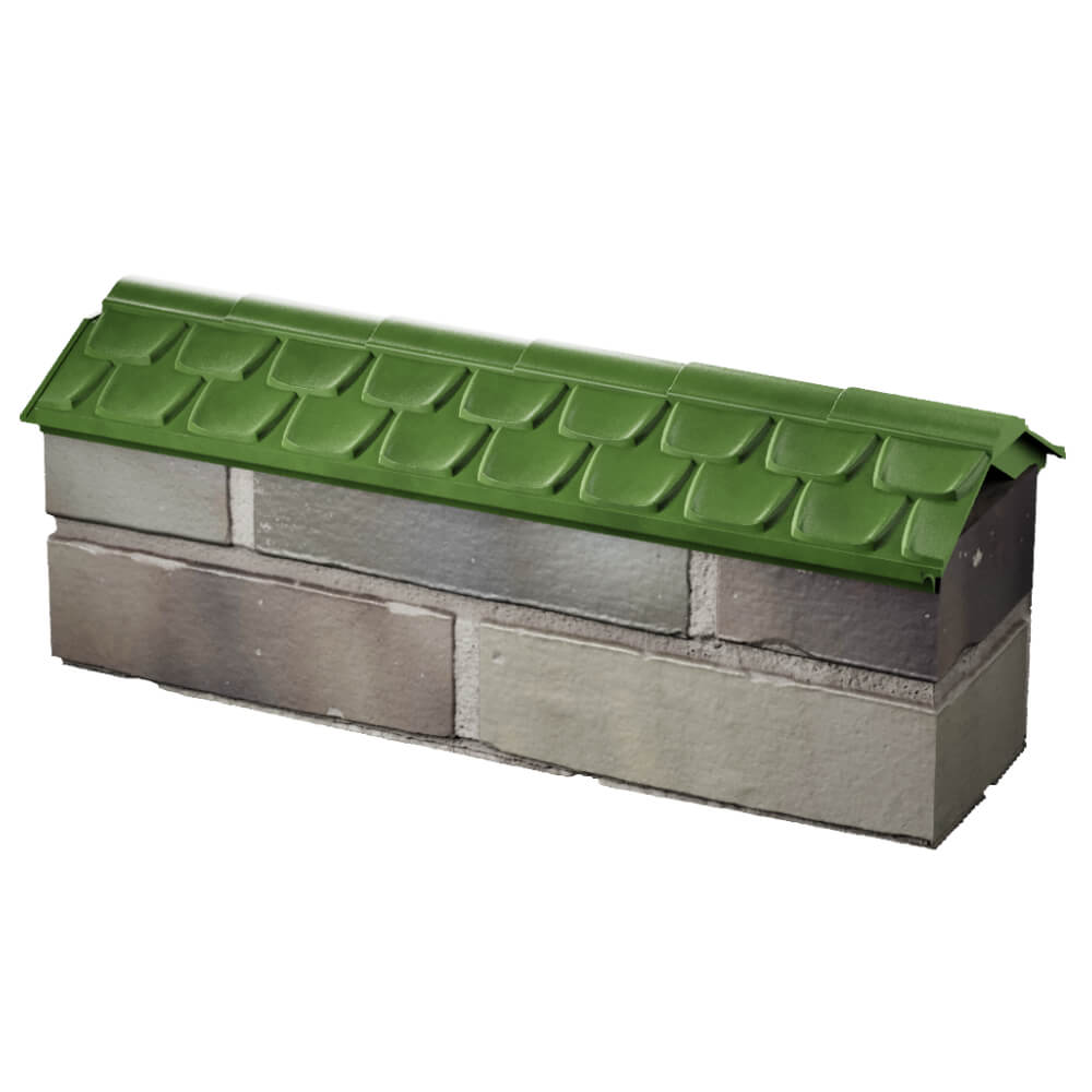 Парапет Zking Эльбрус Зеленый с посадкой на 0.5 кирпича (130мм) в Пушкино фото