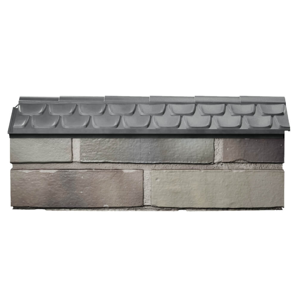 Парапет Zking Эльбрус Серый с посадкой на 0.5 кирпича (130мм) в Пушкино фото