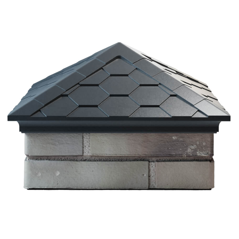 Колпак Zking Эверест Серый на столб 1.5х1.5 кирпича (390х390мм) Пушкино фото