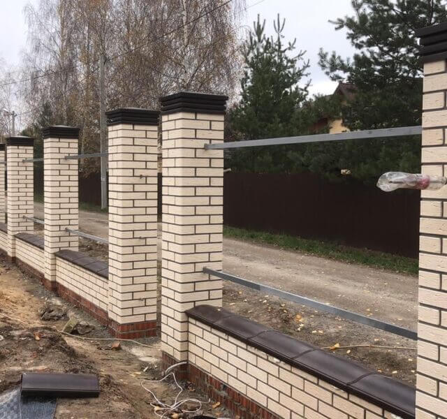 Колпак Zking Бона ХайТек Коричневый на столб 1.5х1.5 кирпича (385х385мм) в Пушкино фото