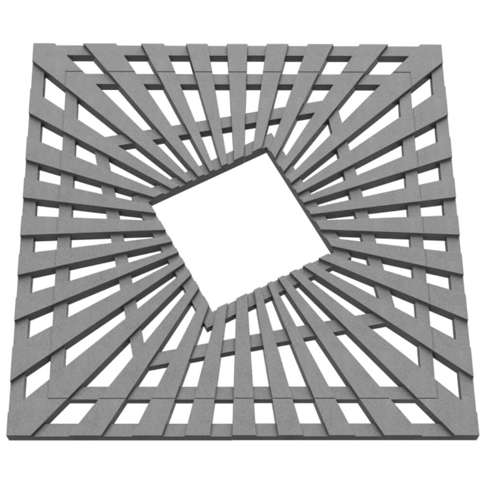 Приствольная решетка для дерева ZKING ATMOSPHERE 1.2х1.2м Серая в Пушкино фото