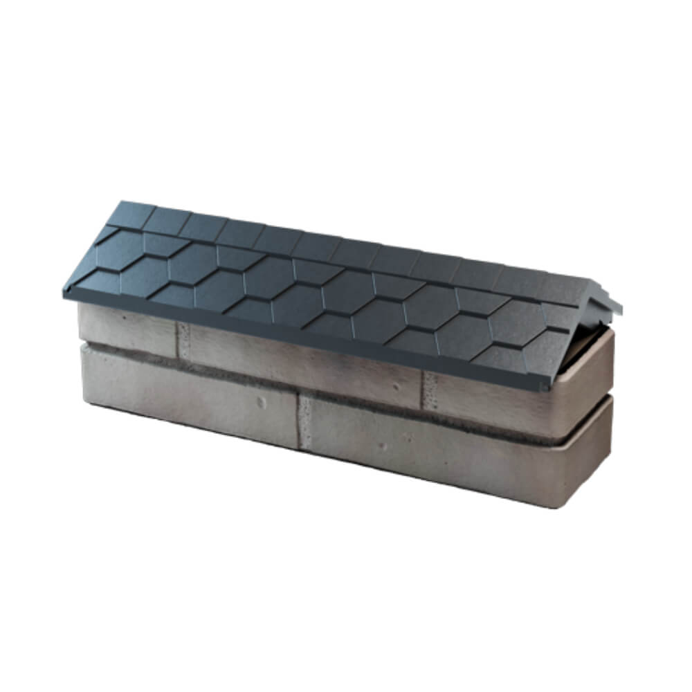 Парапет Zking Эверест Серый с посадкой на 0.5 кирпича (130мм) в Пушкино фото