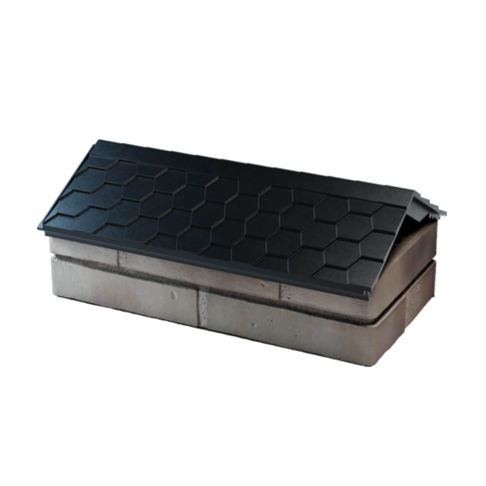 Парапет Zking Эверест Черный с посадкой на 1 кирпич (200/225/255мм) в Пушкино фото