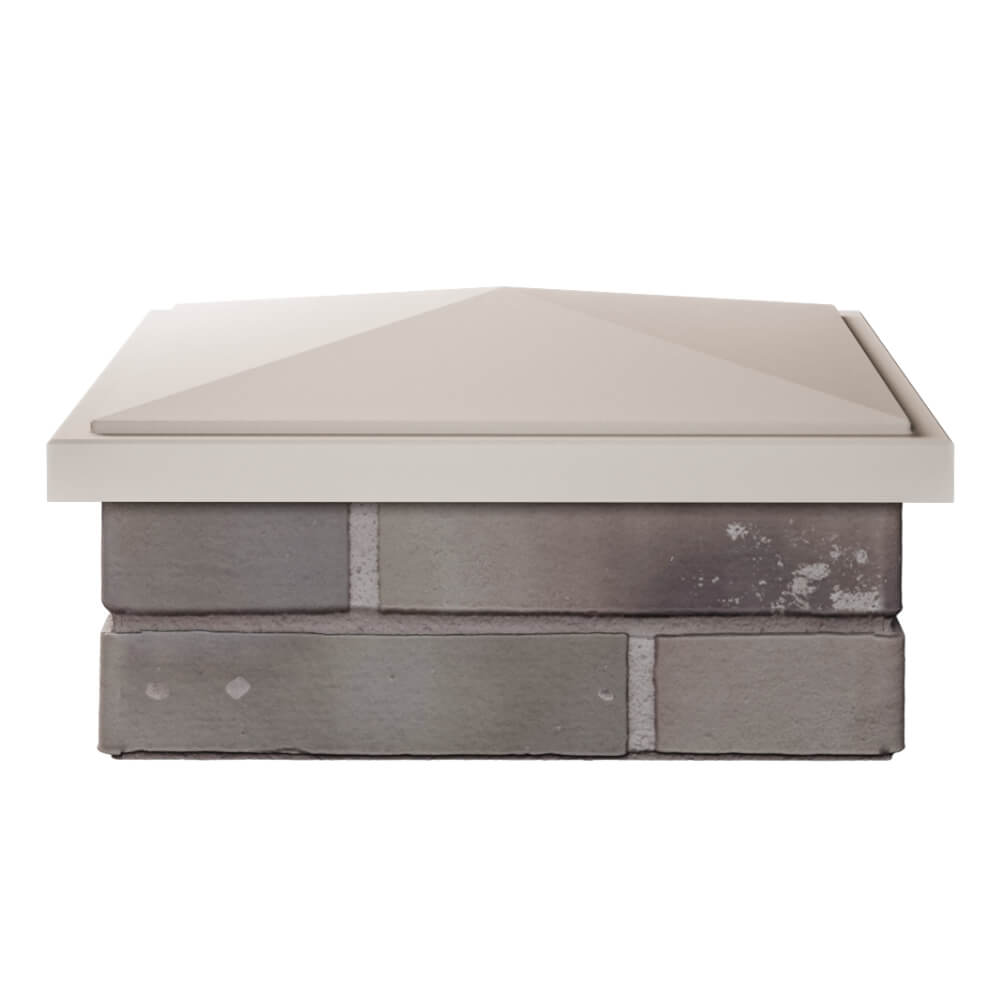 Колпак Zking БонаМоно Бежевый на столб 1.5х1.5 кирпича (385х385, 400х400мм) Пушкино фото