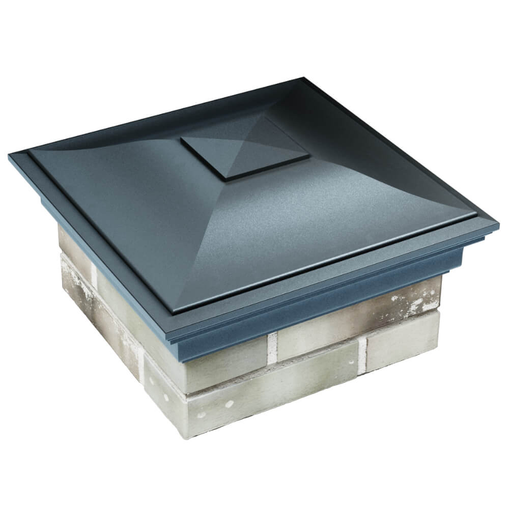 Колпак Zking Монблан Серый на столб 1.5х1.5 кирпича (385х385мм) в Пушкино фото