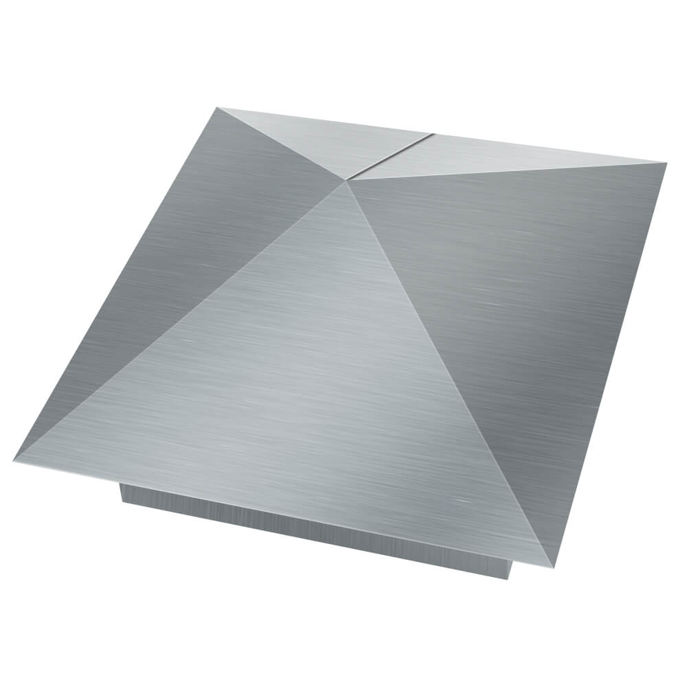 Колпак металлический 380х380мм оцинкованный заборный Пушкино фото