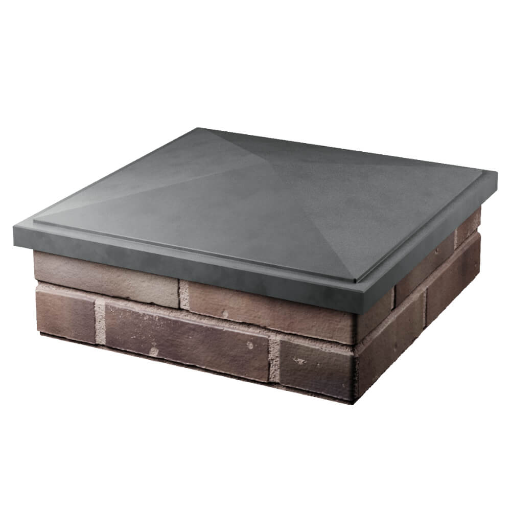 Колпак Zking БонаМоно Серый на столб 2х2 кирпича (515х515, 530х530мм) в Пушкино фото