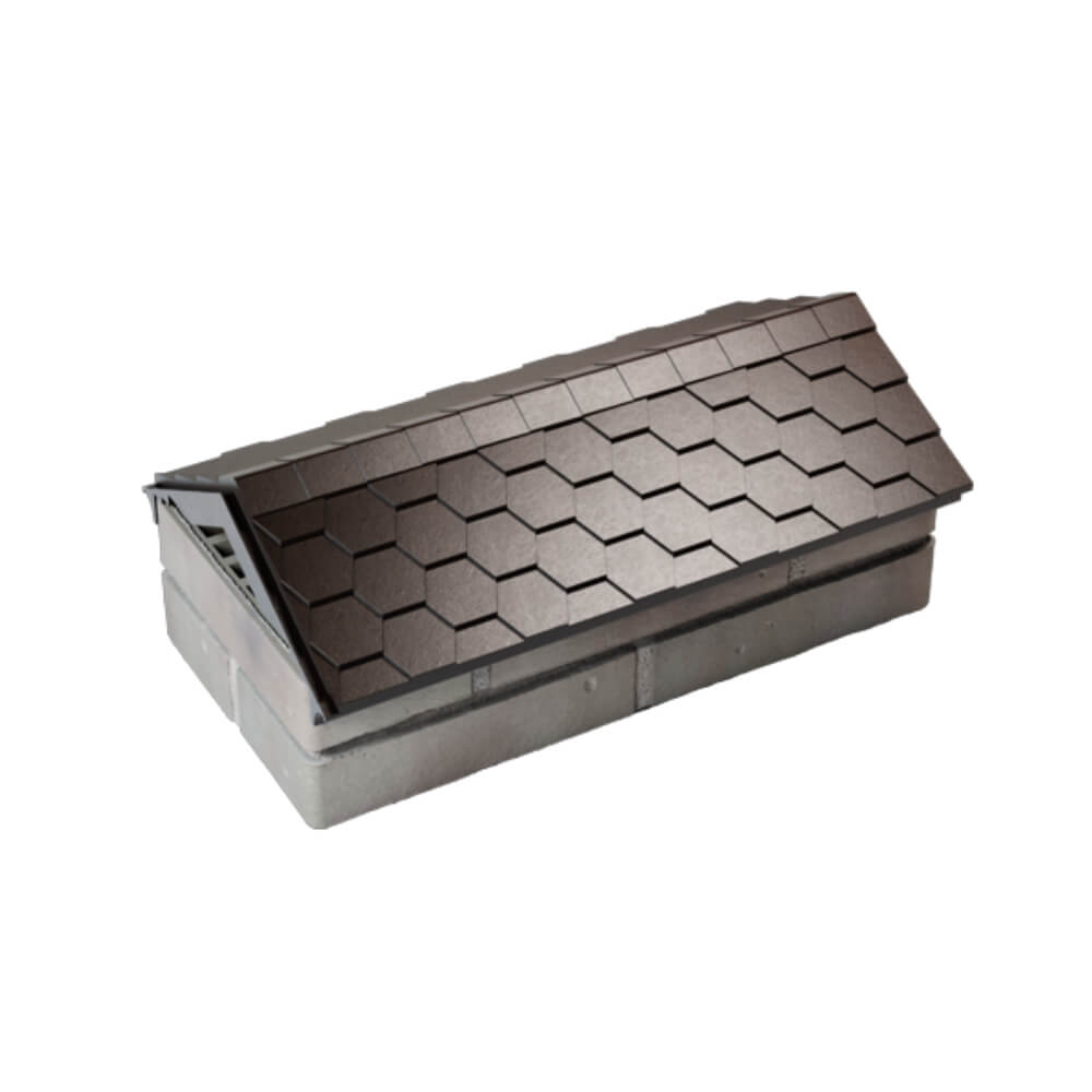 Парапет Zking Эверест Коричневый с посадкой на 1 кирпич (200/225/255мм) в Пушкино фото