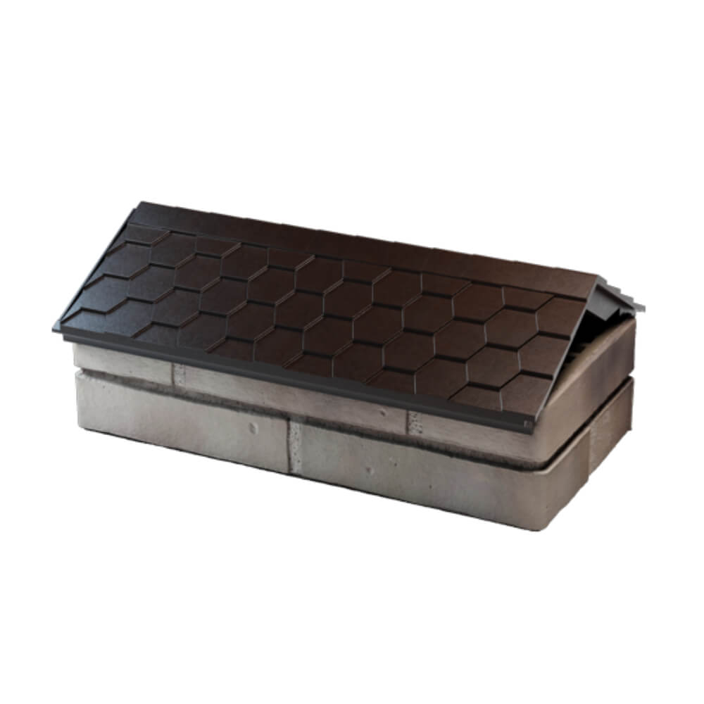 Парапет Zking Эверест Коричневый с посадкой на 1 кирпич (200/225/255мм) в Пушкино фото