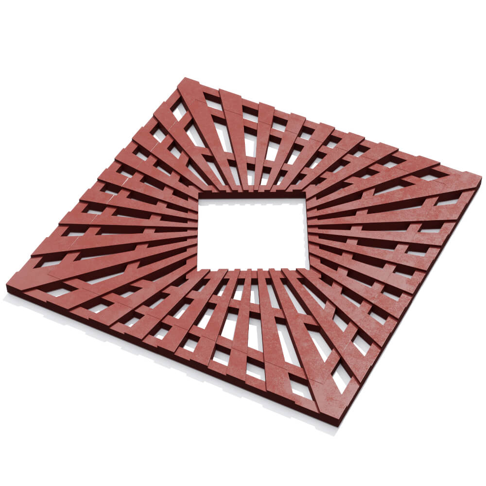 Приствольная решетка для дерева ZKING ATMOSPHERE 1.2х1.2м Красная в Пушкино фото