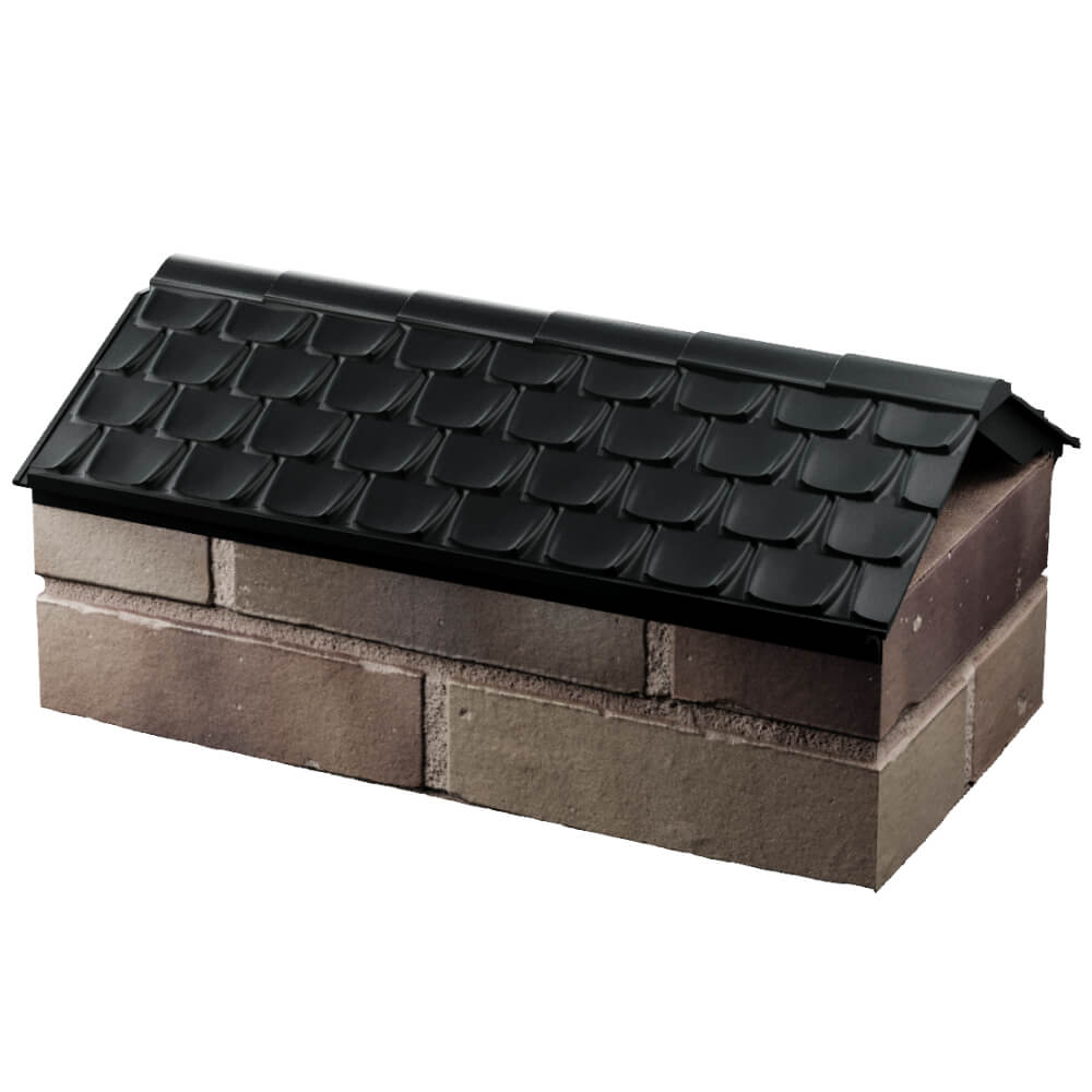 Парапет Zking Эльбрус Черный с посадкой на 1 кирпич (255мм) в Пушкино фото