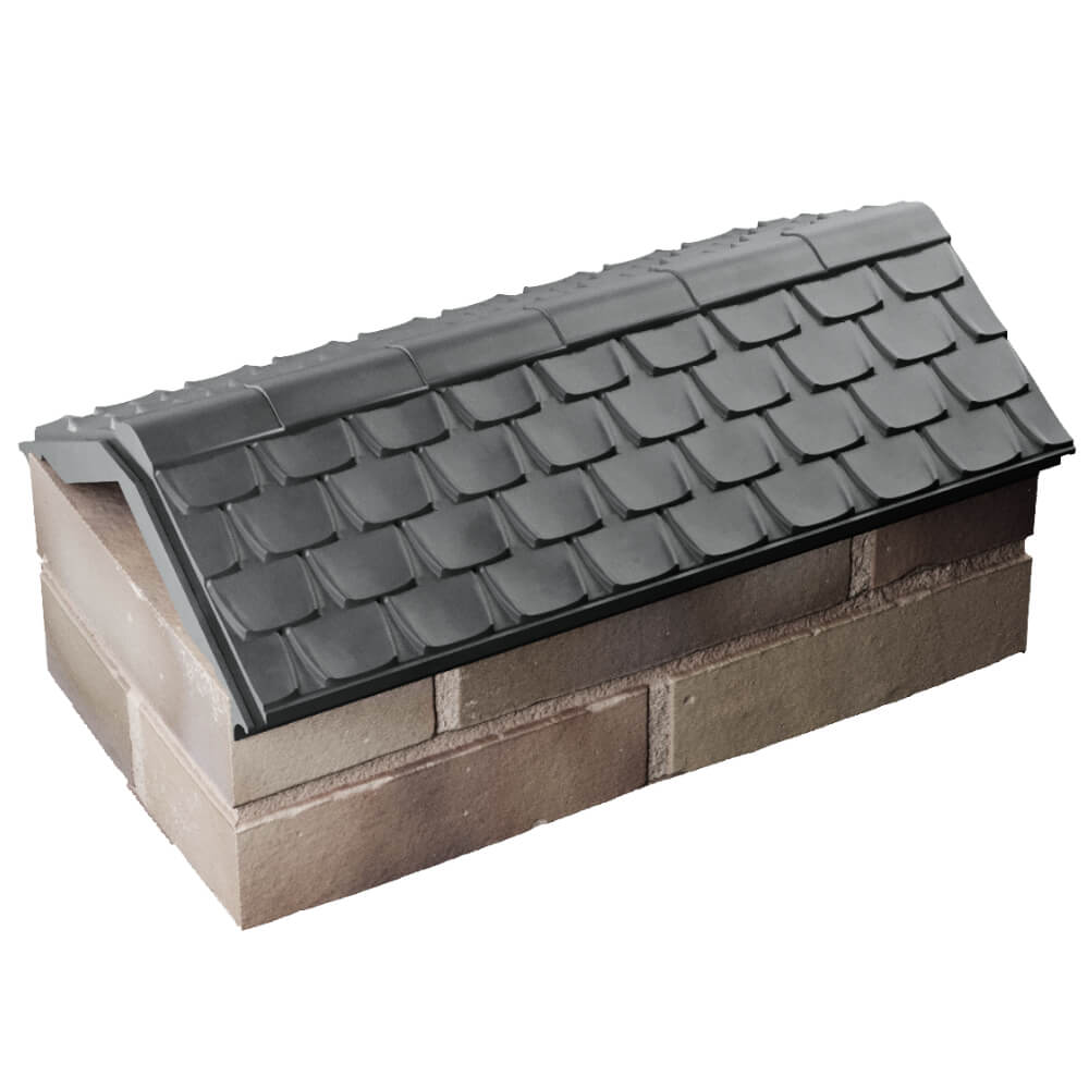 Парапет Zking Эльбрус Серый с посадкой на 1 кирпич (255мм) в Пушкино фото