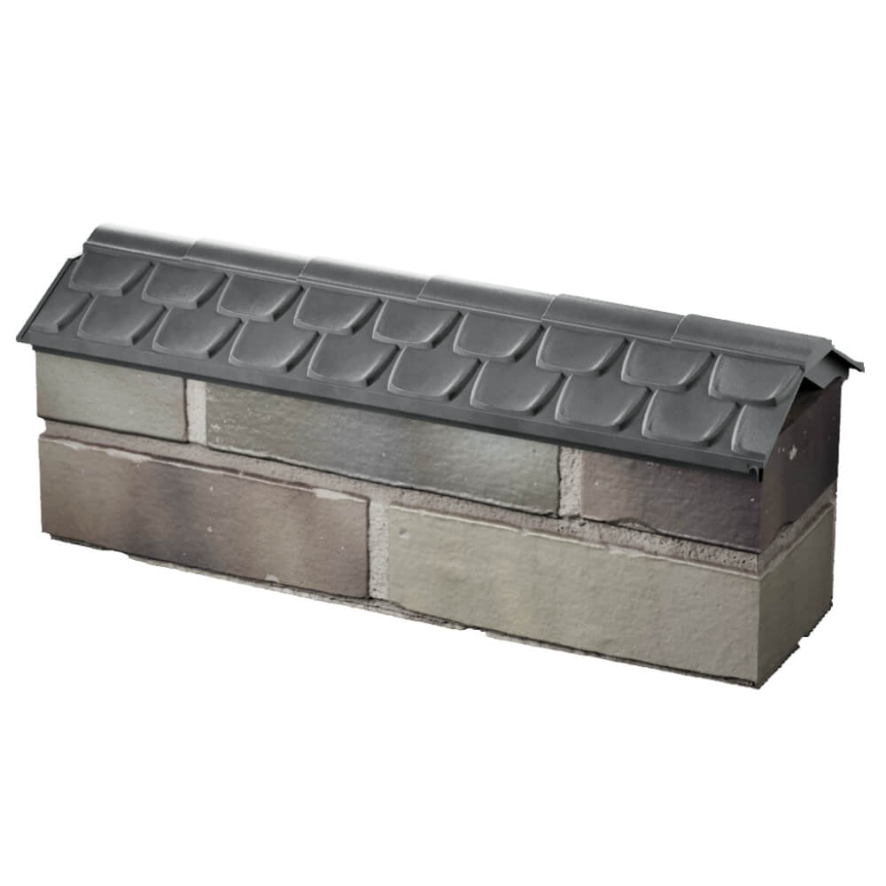 Парапет Zking Эльбрус Серый с посадкой на 0.5 кирпича (130мм) в Пушкино фото