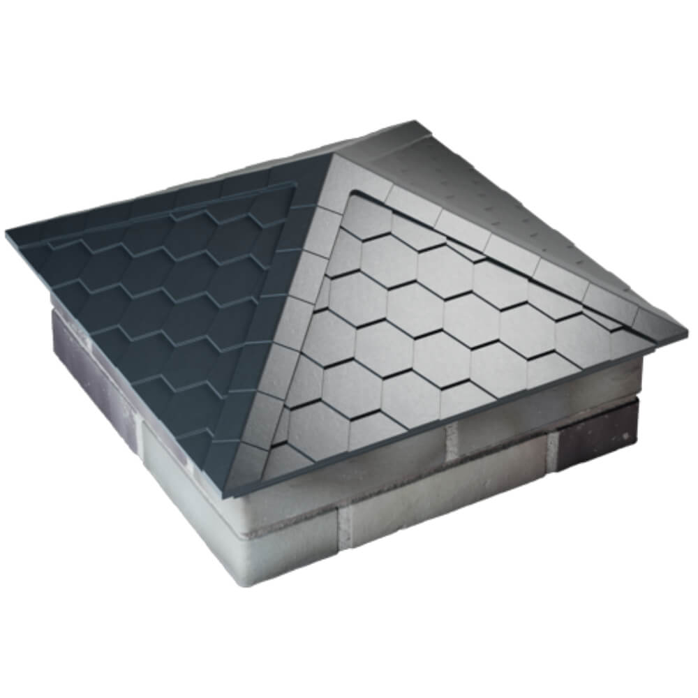 Колпак Zking Эверест Серый на столб 2х2 кирпича (535х535мм) Пушкино фото