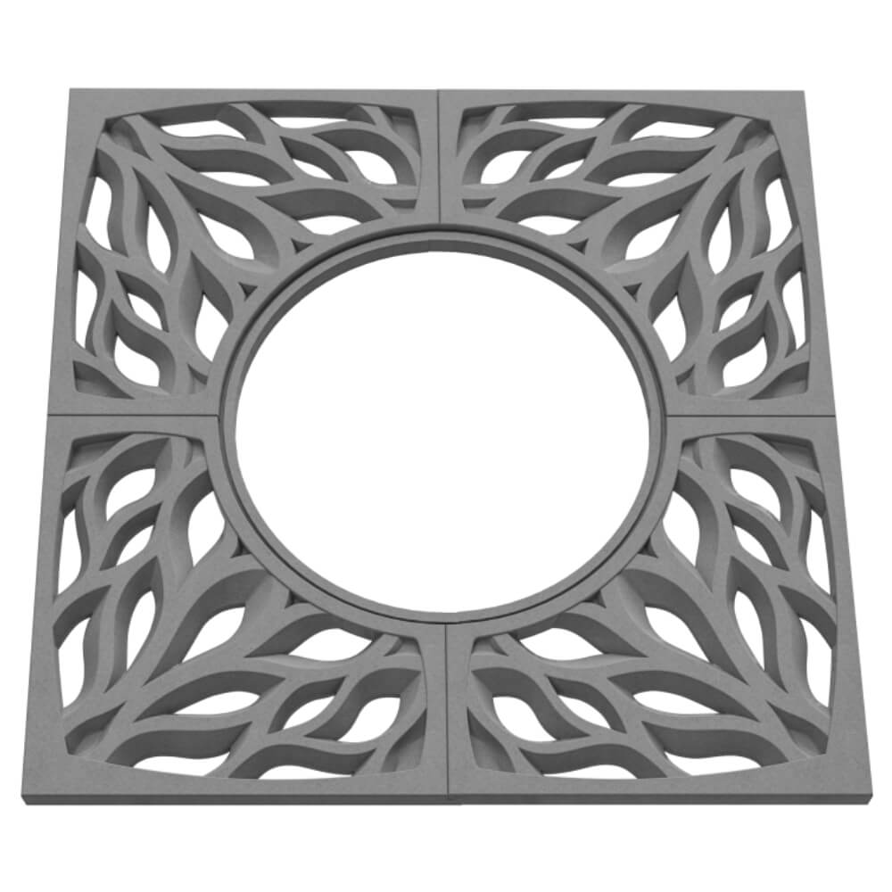 Приствольная решетка для дерева ZKING CRUST 1.2х1.2м Серая в Пушкино фото