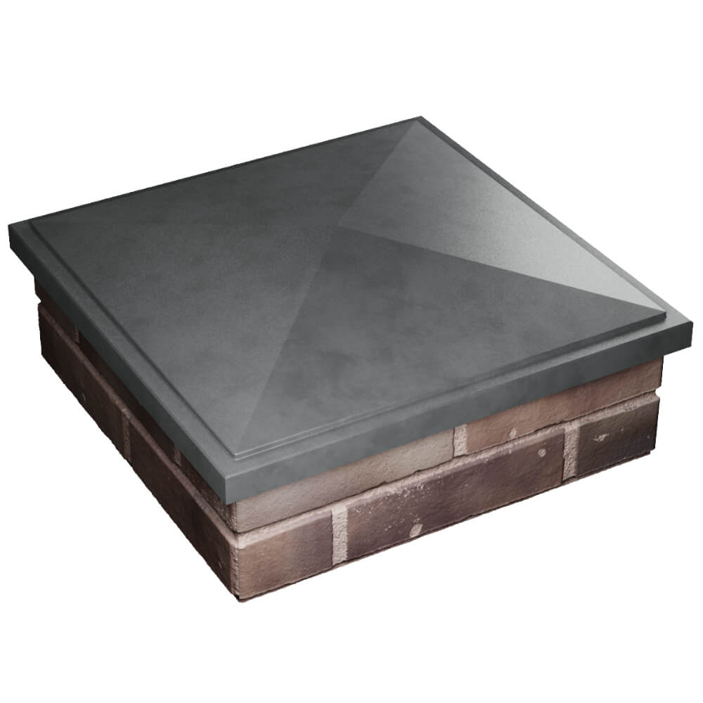 Колпак Zking БонаМоно Серый на столб 2х2 кирпича (515х515, 530х530мм) в Пушкино фото