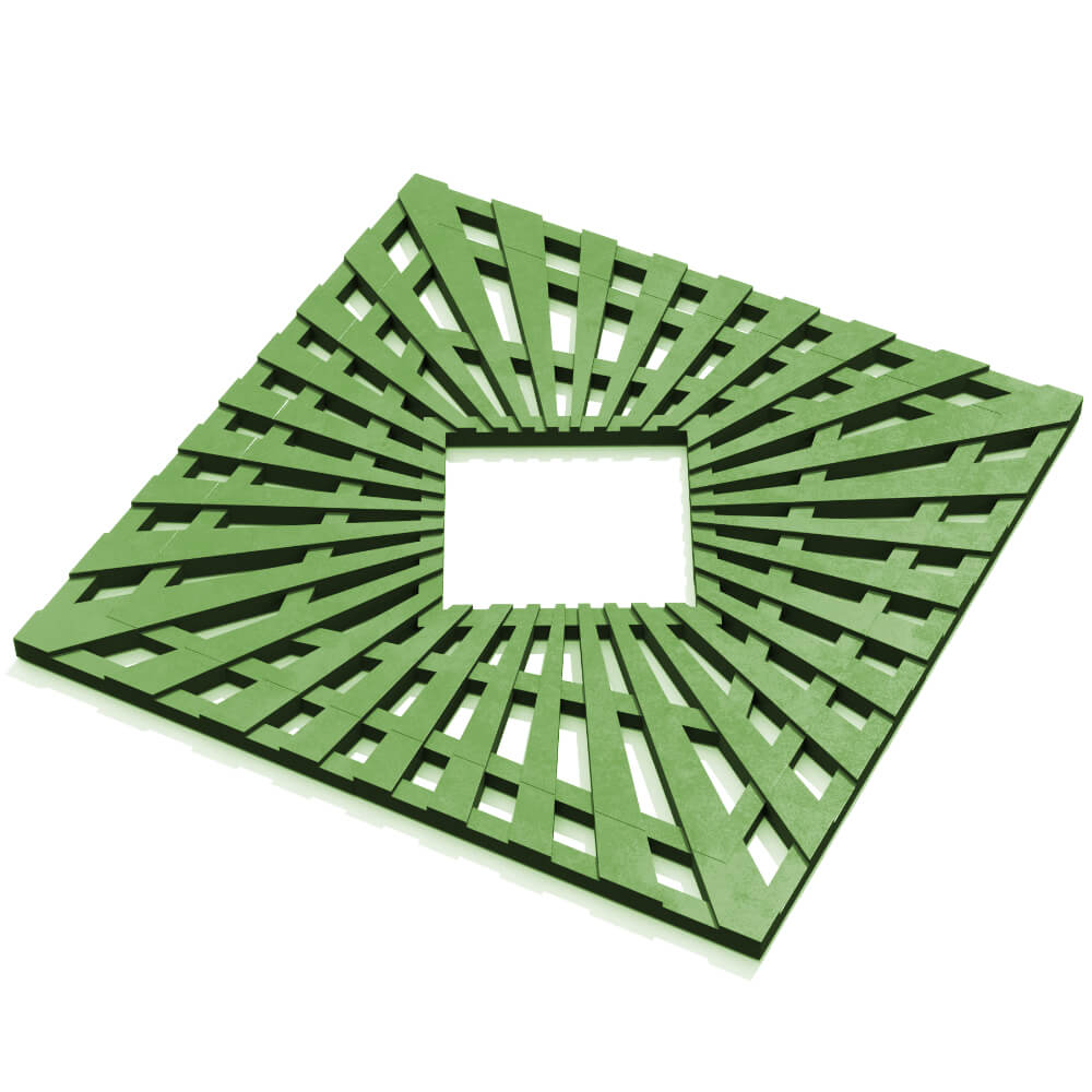 Приствольная решетка для дерева ZKING ATMOSPHERE 1.2х1.2м Зеленая в Пушкино фото