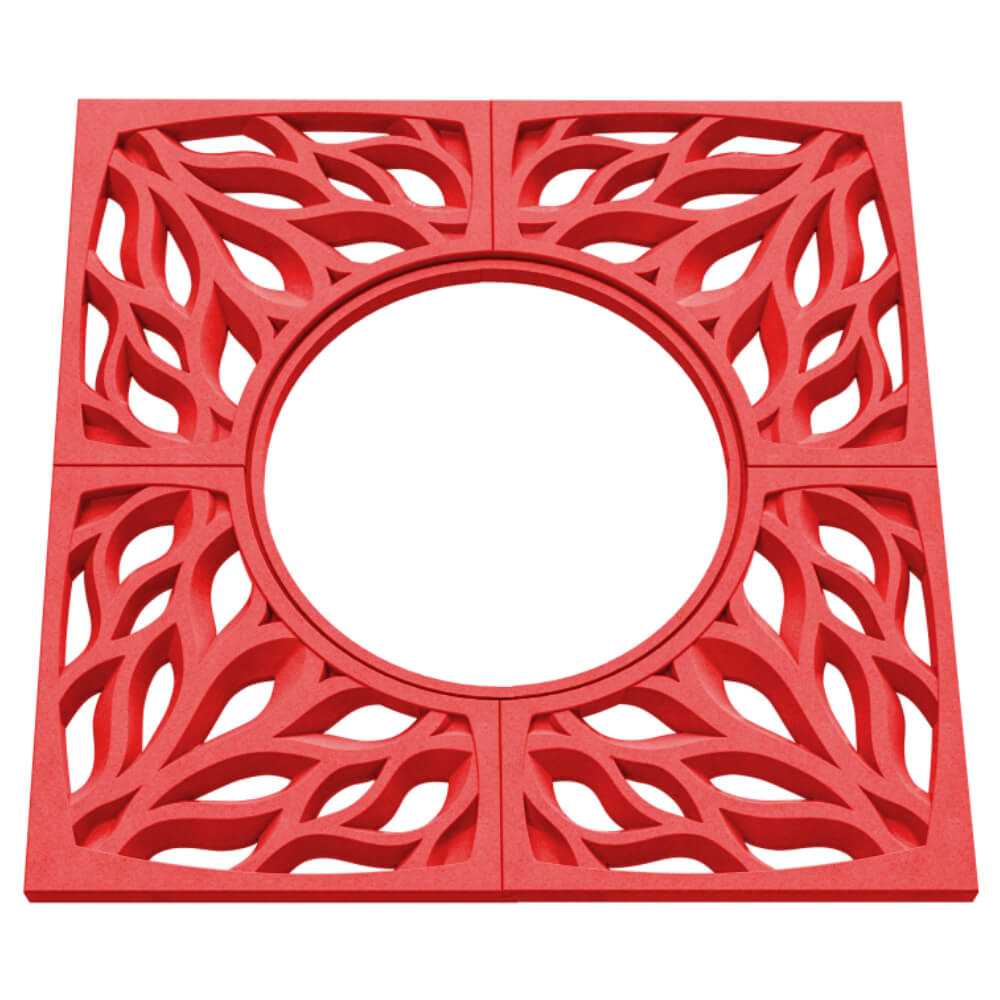 Приствольная решетка для дерева ZKING CRUST 1.2х1.2м Красная в Пушкино фото