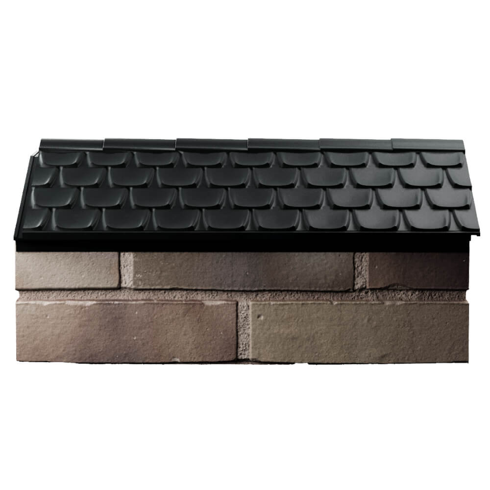 Парапет Zking Эльбрус Черный с посадкой на 1 кирпич (255мм) в Пушкино фото