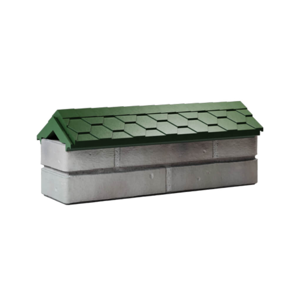 Парапет Zking Эверест Зеленый с посадкой на 0.5 кирпича (130мм) Пушкино фото