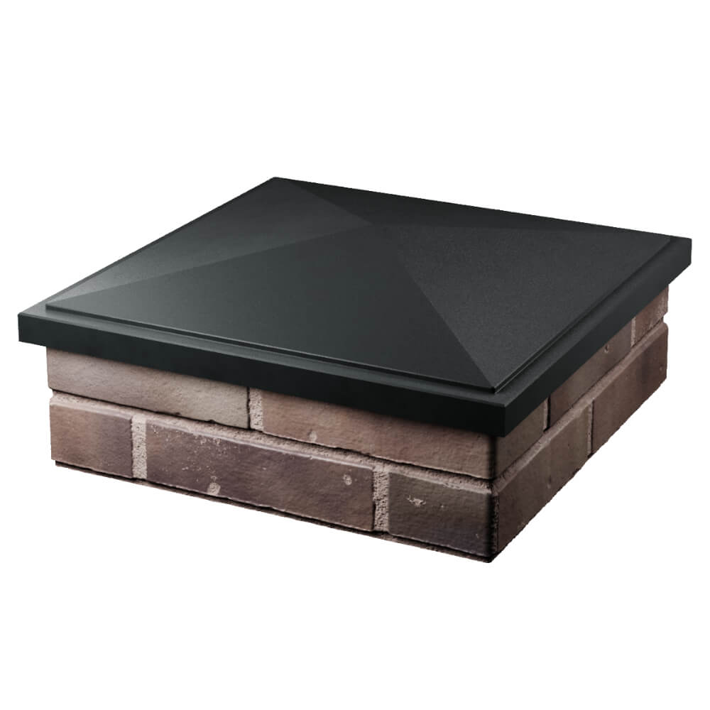 Колпак Zking БонаМоно Черный на столб 2х2 кирпича (515х515, 530х530мм) в Пушкино фото