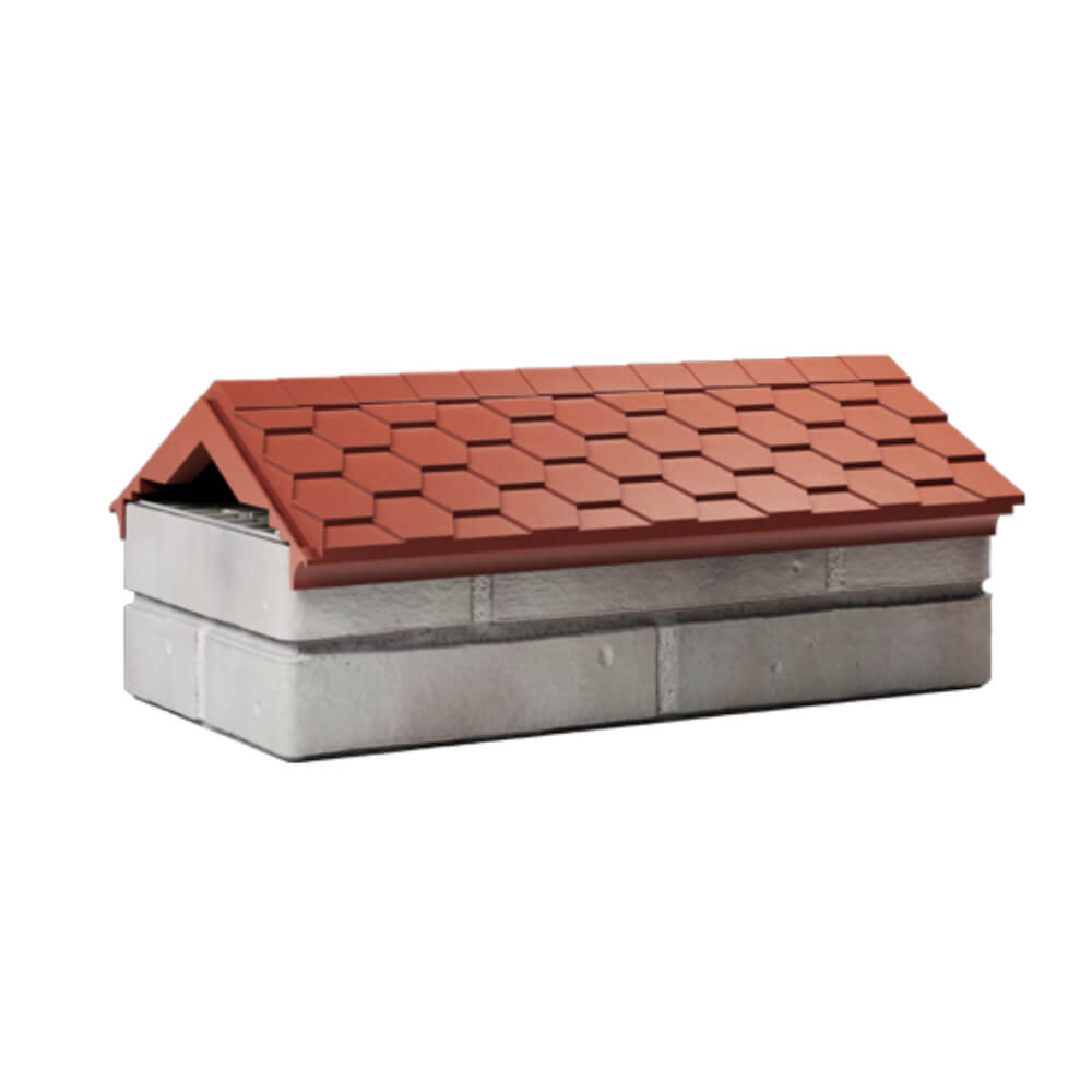 Парапет Zking Эверест Красный с посадкой на 1 кирпич (200/225/255мм) Пушкино фото