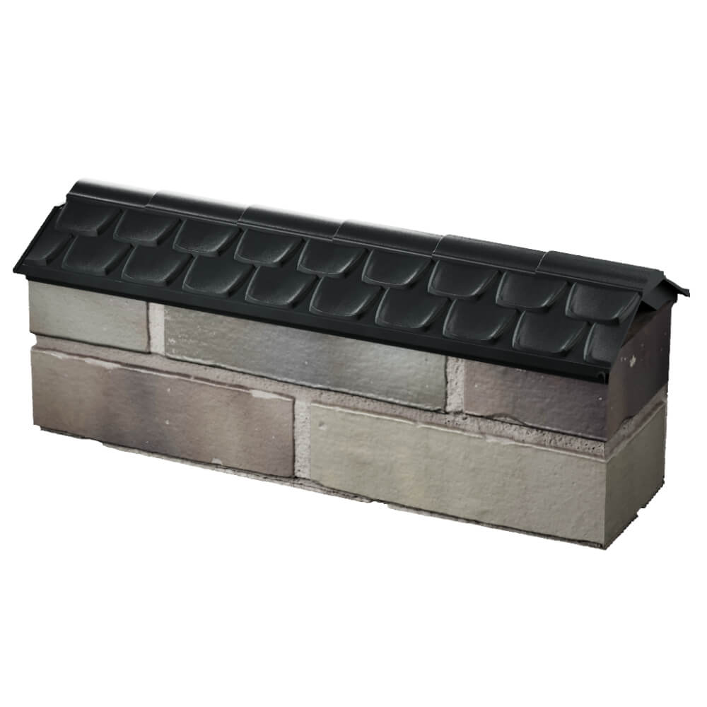 Парапет Zking Эльбрус Черный с посадкой на 0.5 кирпича (130мм) в Пушкино фото