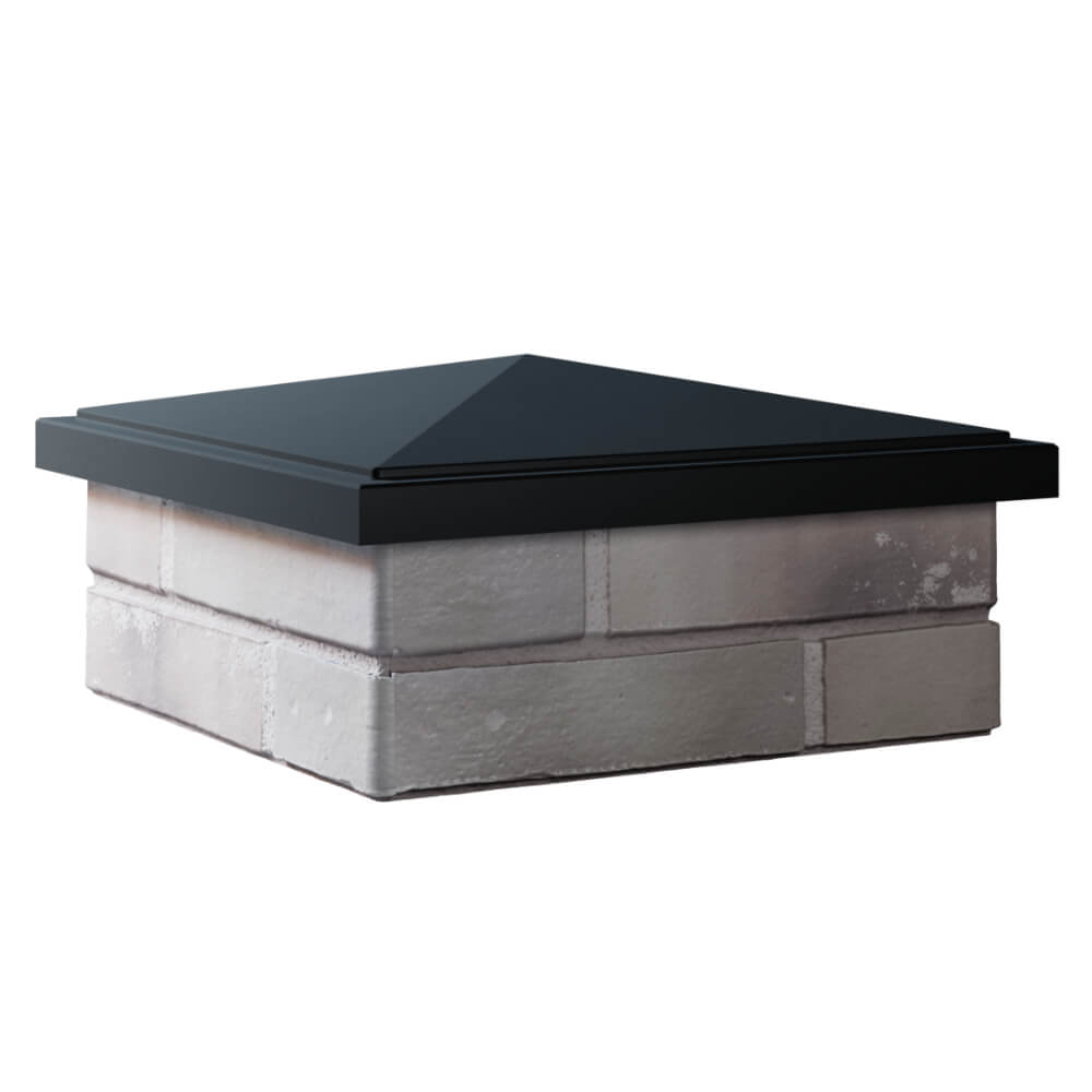 Колпак Zking БонаМоно Черный на столб 1.5х1.5 кирпича (385х385, 400х400мм) в Пушкино фото