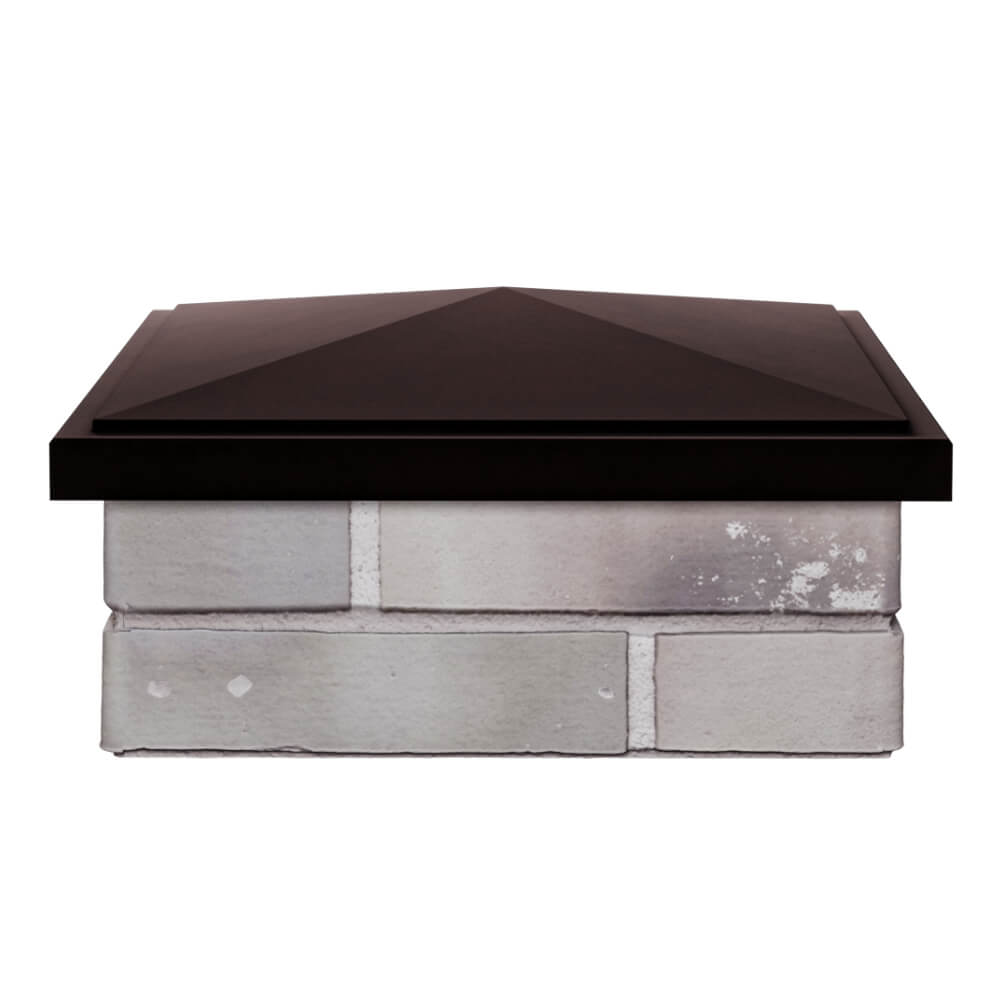 Колпак Zking БонаМоно Коричневый на столб 1.5х1.5 кирпича (385х385, 400х400мм) Пушкино фото