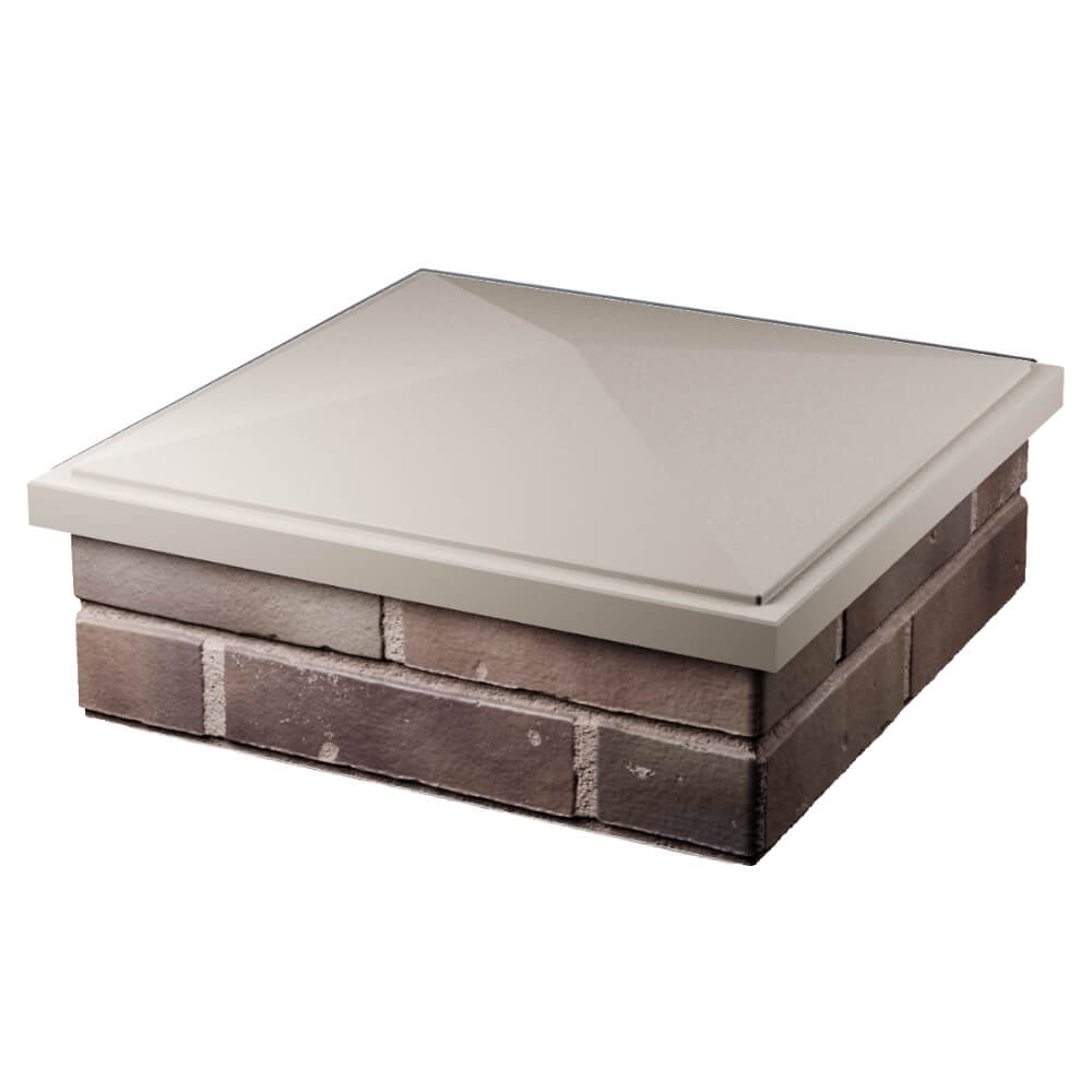 Колпак Zking БонаМоно Бежевый на столб 2х2 кирпича (515х515, 530х530мм) в Пушкино фото