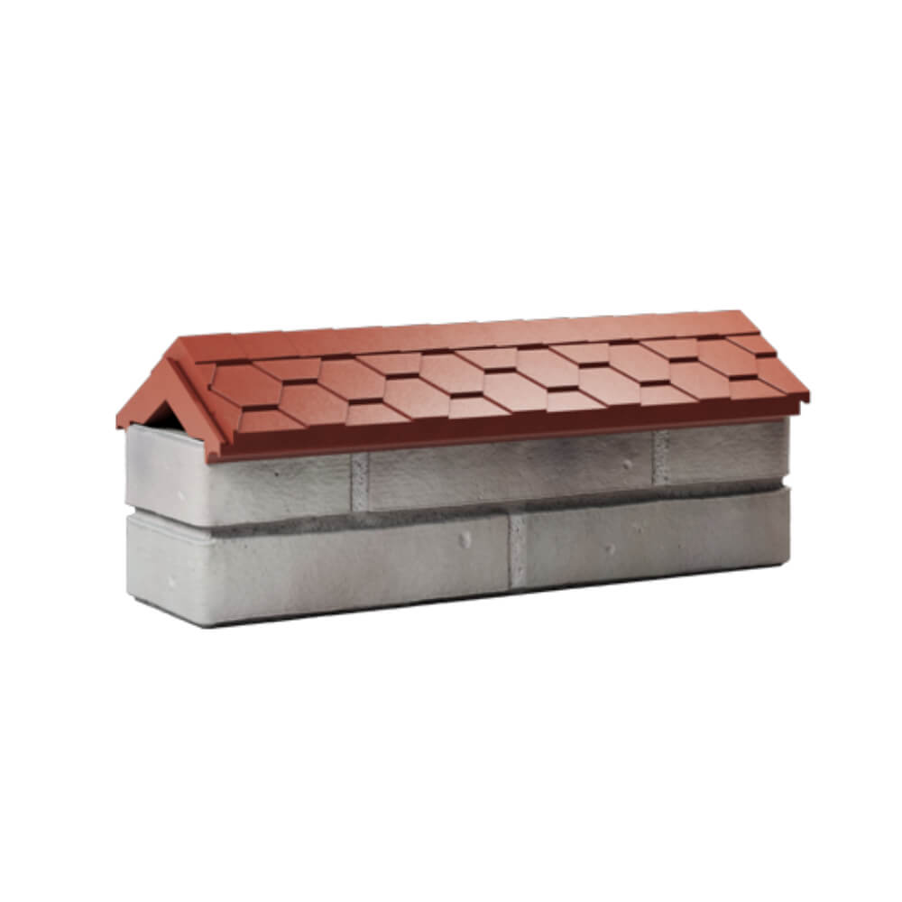 Парапет Zking Эверест Красный с посадкой на 0.5 кирпича (130мм) Пушкино фото