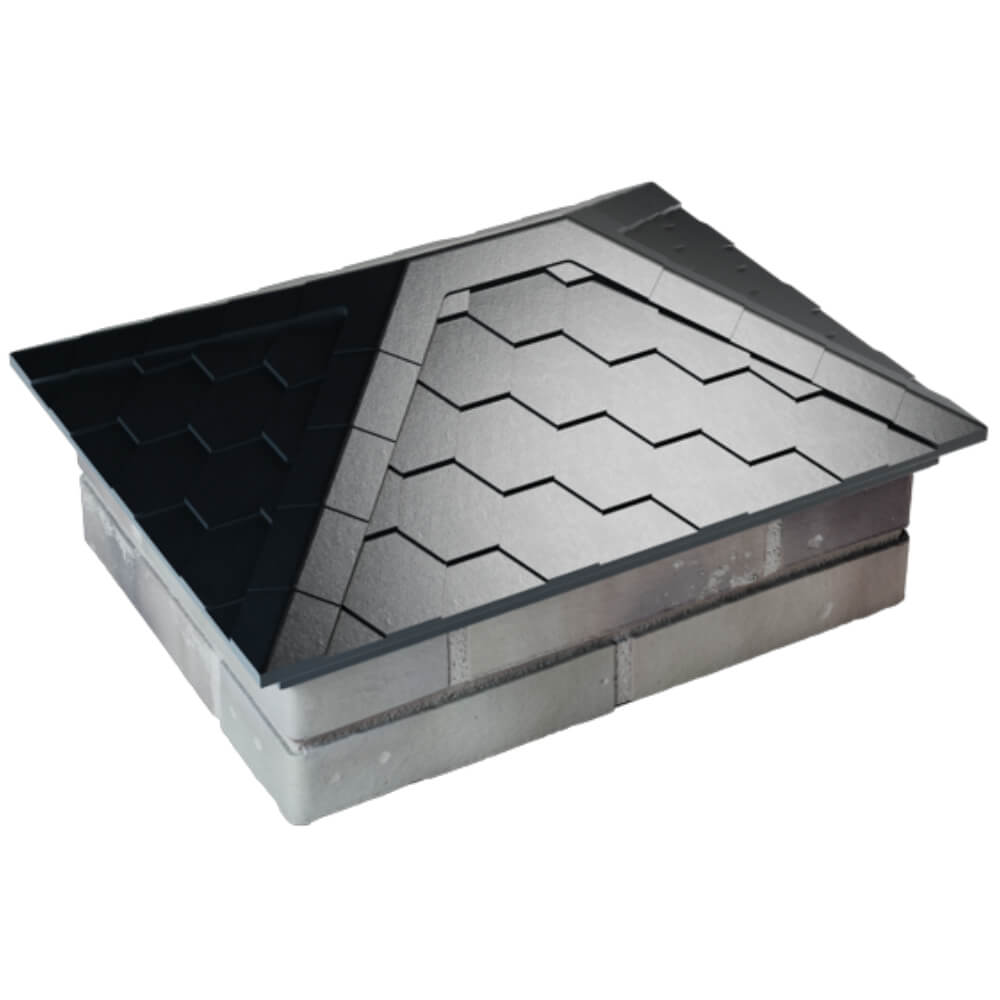 Колпак Zking Эверест Черный на столб 2х1.5 кирпича (520х390мм) Пушкино фото