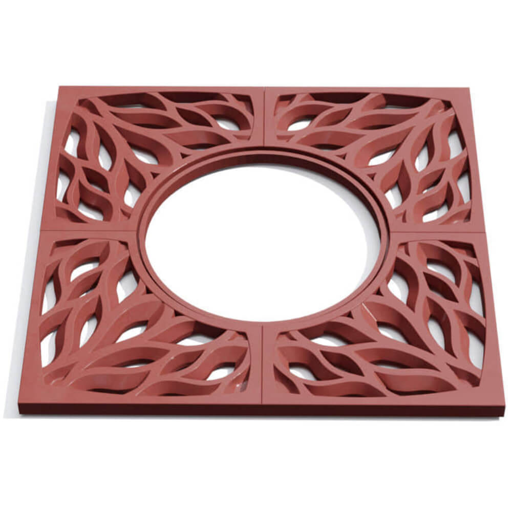 Приствольная решетка для дерева ZKING CRUST 1.2х1.2м Красная Пушкино фото