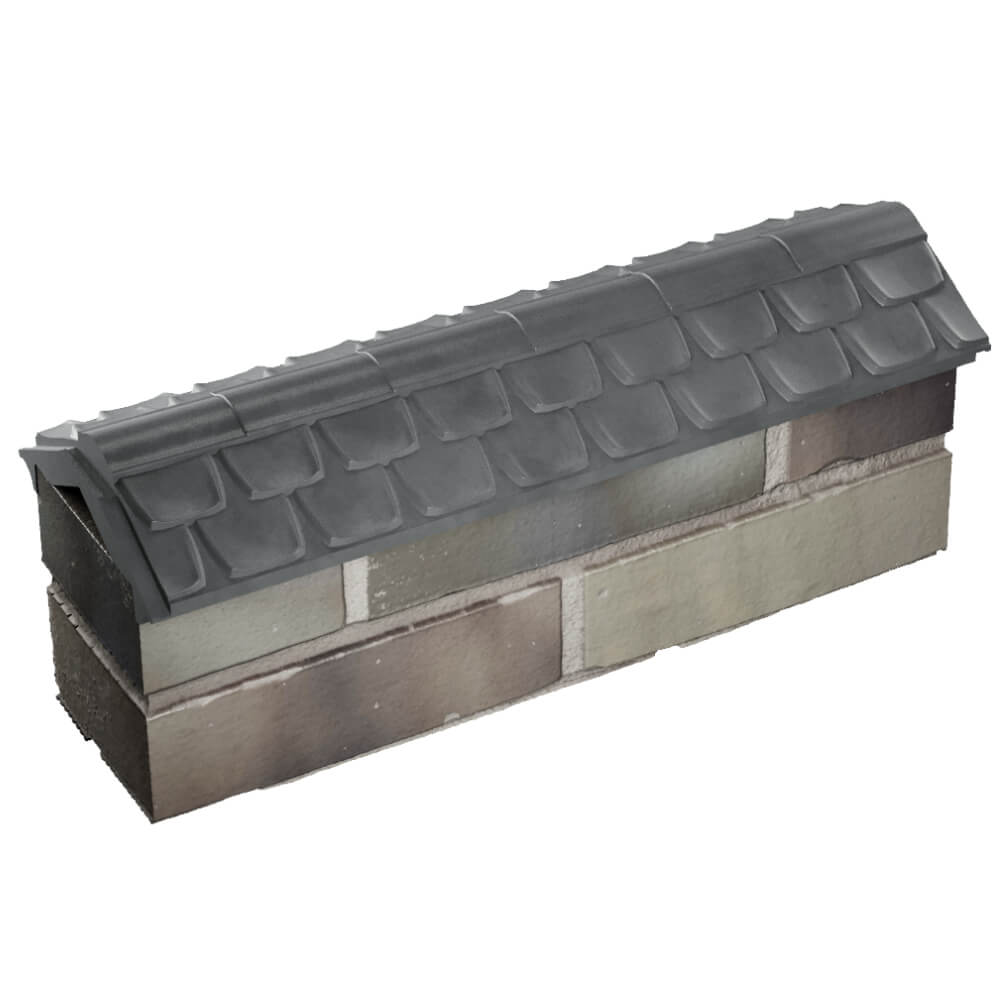 Парапет Zking Эльбрус Серый с посадкой на 0.5 кирпича (130мм) в Пушкино фото