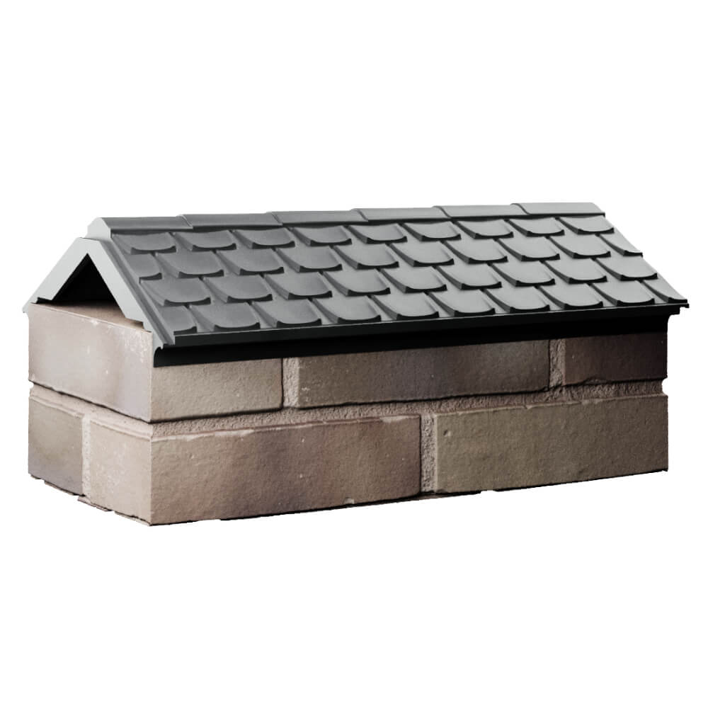 Парапет Zking Эльбрус Серый с посадкой на 1 кирпич (255мм) Пушкино фото