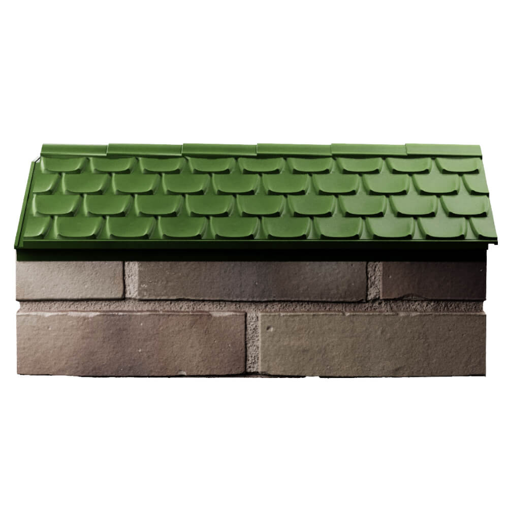 Парапет Zking Эльбрус Зеленый с посадкой на 1 кирпич (255мм) в Пушкино фото
