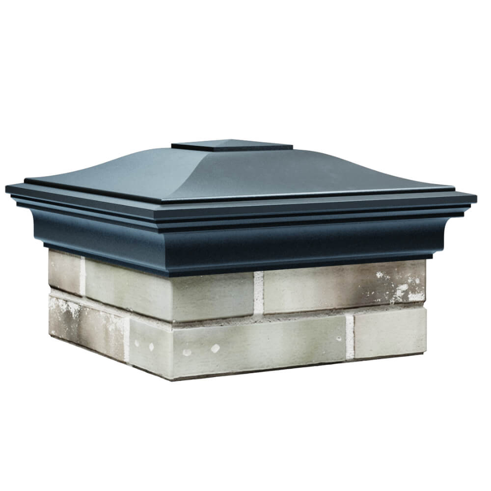 Колпак Zking Монблан Серый на столб 1.5х1.5 кирпича (385х385мм) в Пушкино фото