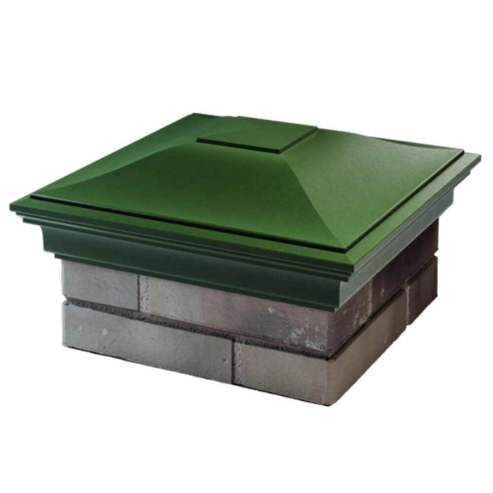 Колпак Zking Монблан Зеленый на столб 1.5х1.5 кирпича (385х385мм) в Пушкино фото