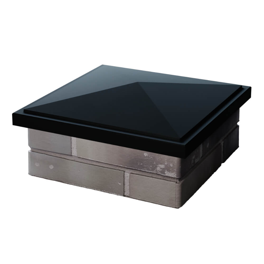 Колпак Zking БонаМоно Черный на столб 1.5х1.5 кирпича (385х385, 400х400мм) в Пушкино фото