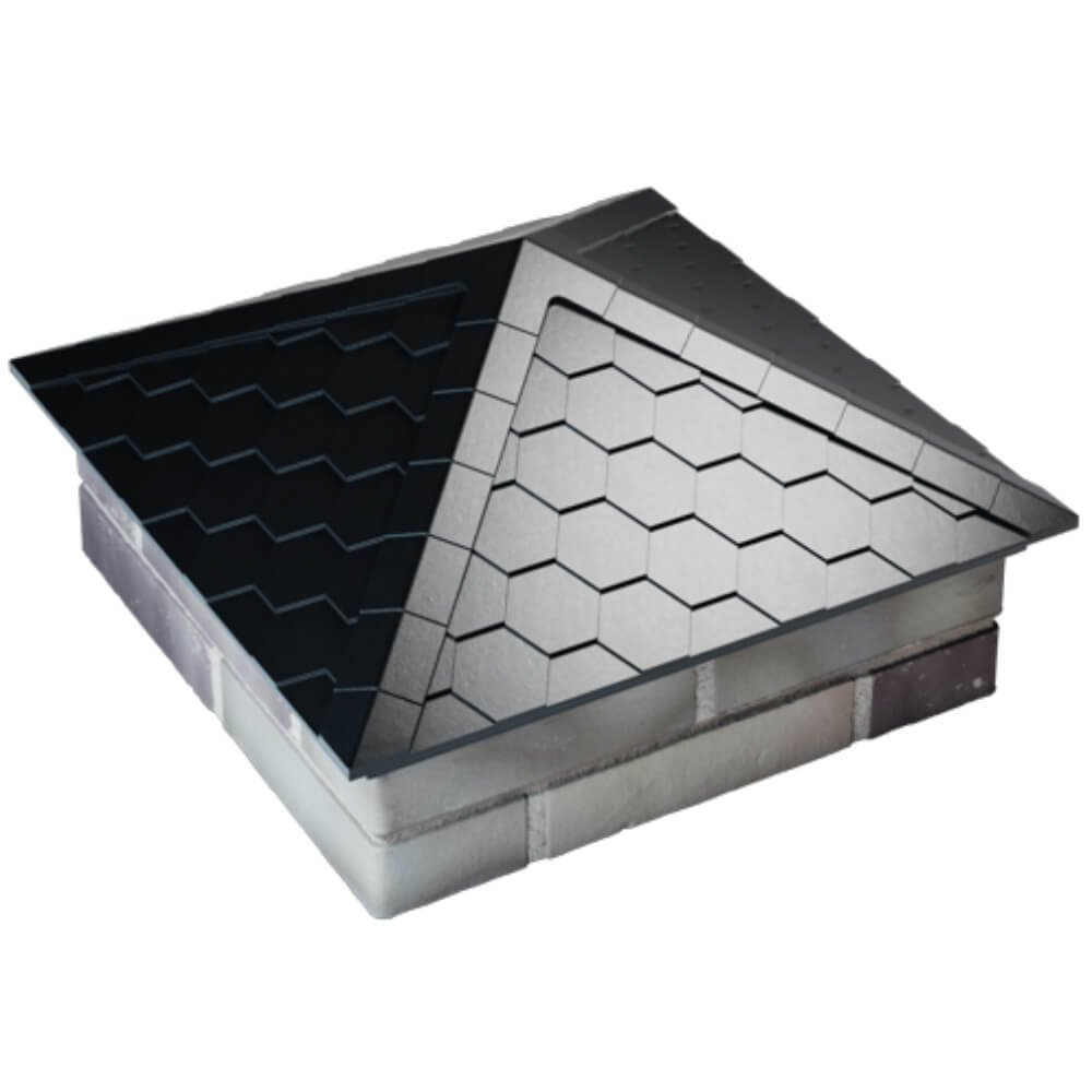 Колпак Zking Эверест Черный на столб 2х2 кирпича (535х535мм) Пушкино фото