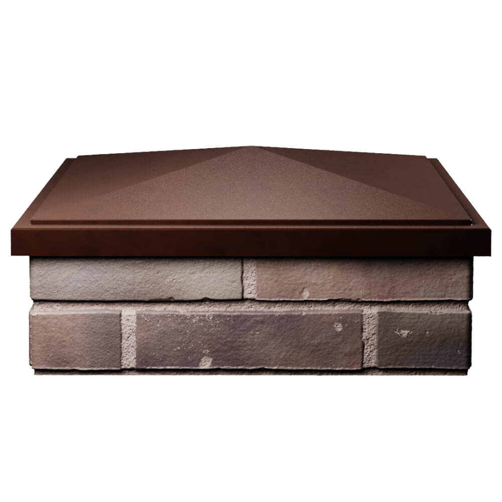 Колпак Zking БонаМоно Коричневый на столб 2х2 кирпича (515х515, 530х530мм) Пушкино фото