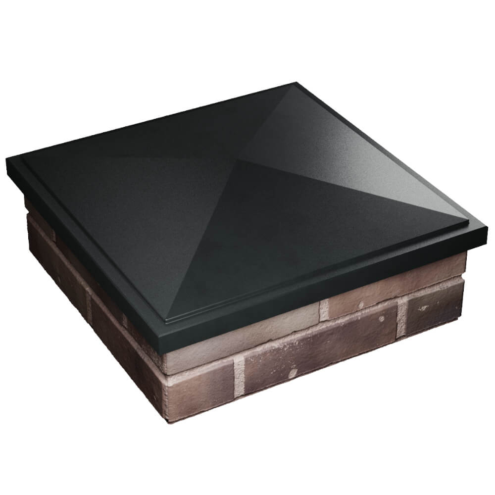 Колпак Zking БонаМоно Черный на столб 2х2 кирпича (515х515, 530х530мм) в Пушкино фото