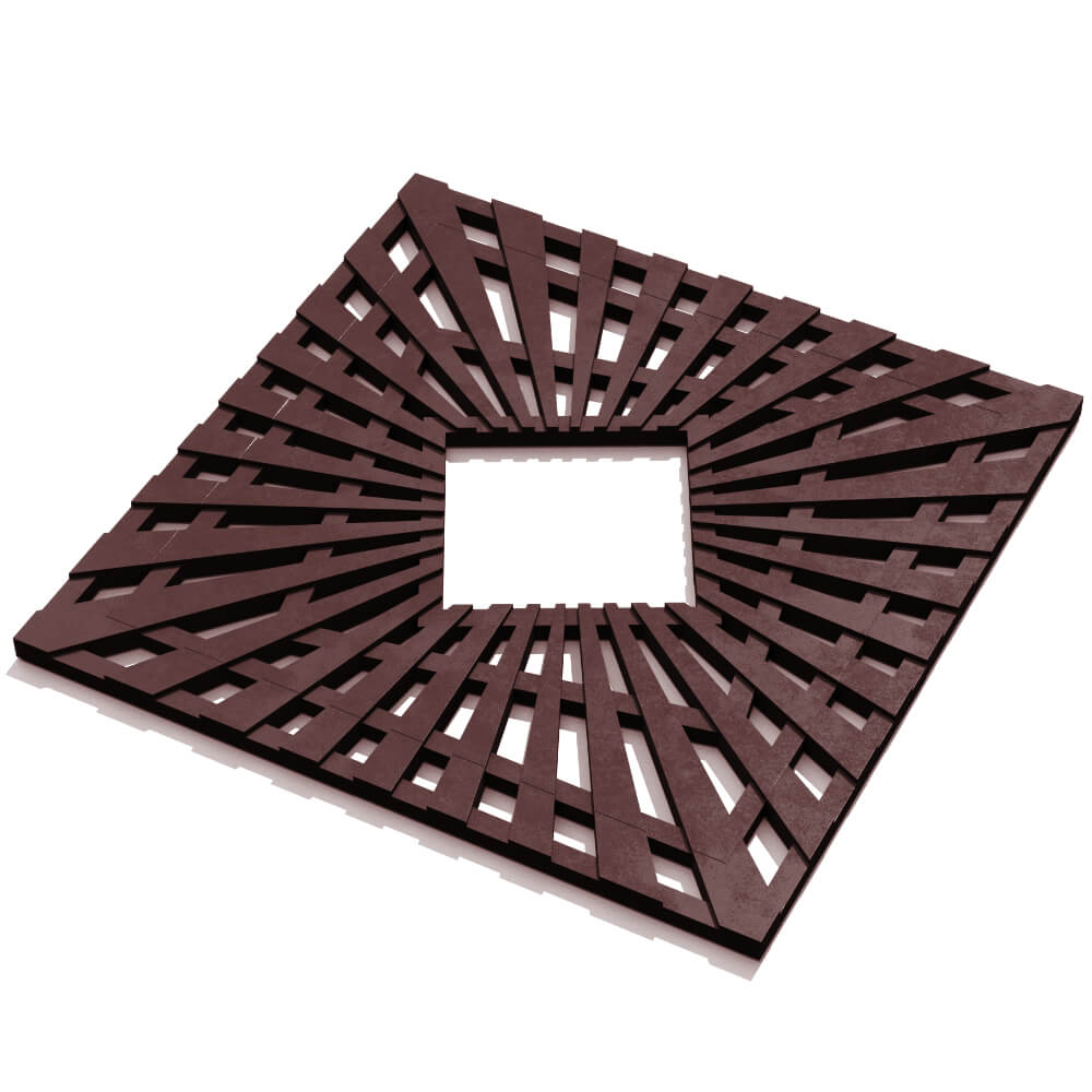 Приствольная решетка для дерева ZKING ATMOSPHERE 1.2х1.2м Коричневая в Пушкино фото