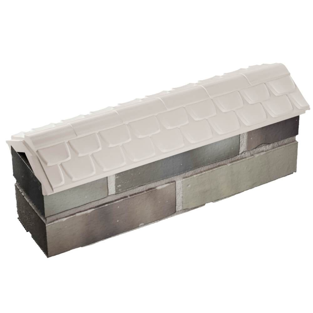 Парапет Zking Эльбрус Бежевый с посадкой на 0.5 кирпича (130мм) в Пушкино фото